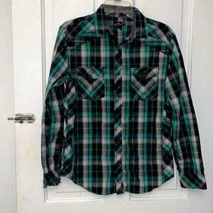 Western style plaid shirt